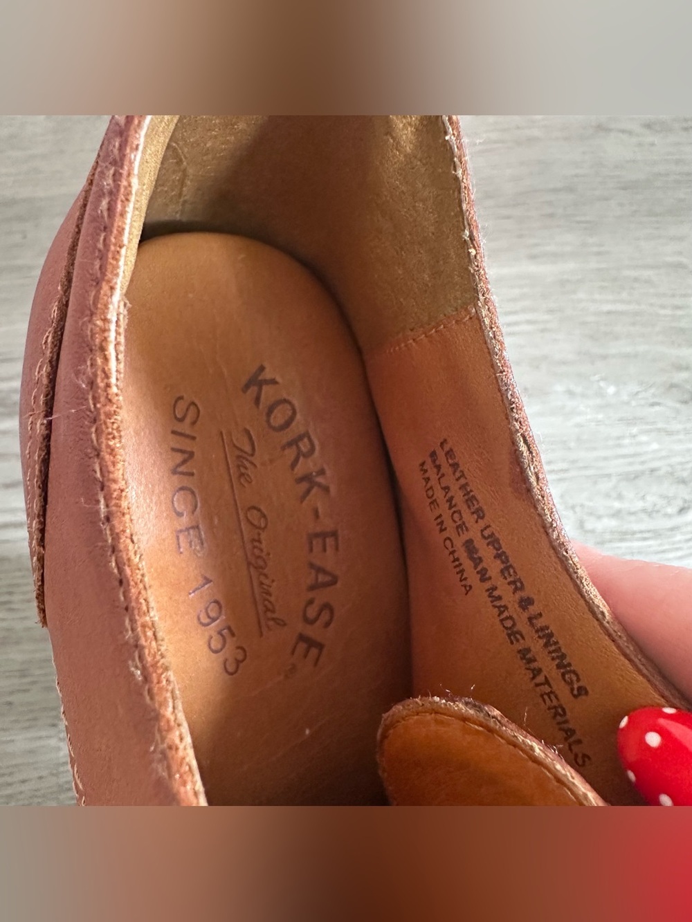 Kork-Ease Block Heels Wendy Lace Up Women’s 8.5 Leather Tan Academia Cottage - Picture 8 of 9